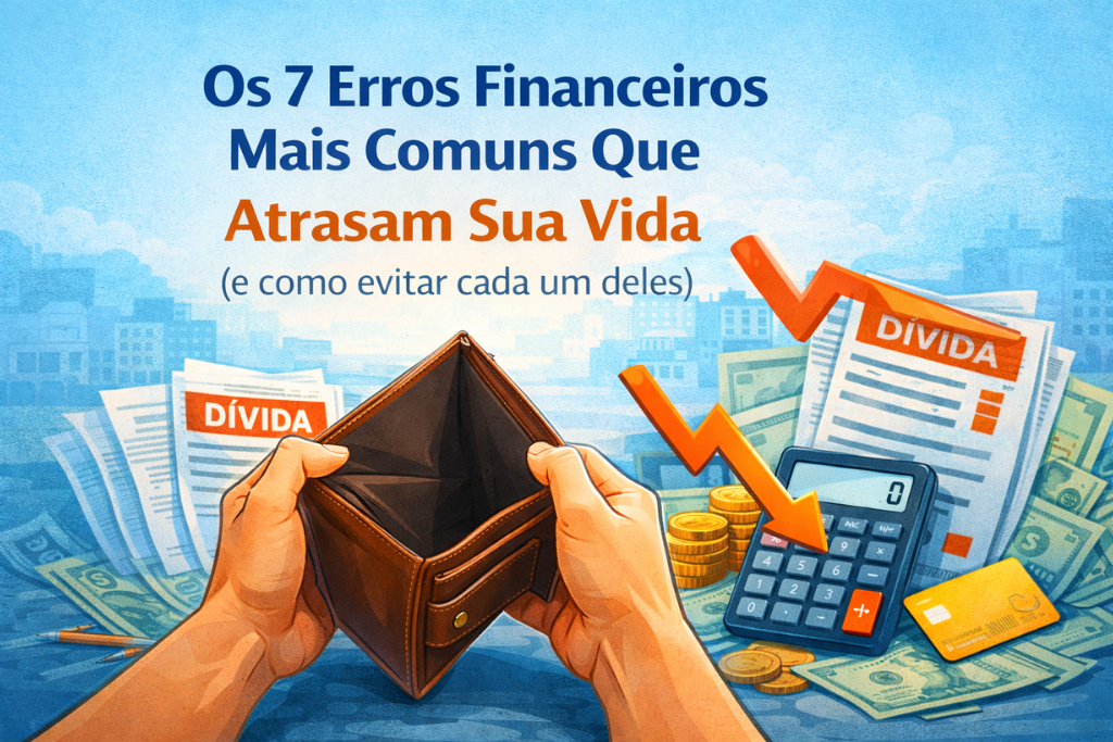 Leia mais sobre o artigo ❌ Os 7 Erros Financeiros Mais Comuns Que Atrasam Sua Vida 💸🚫