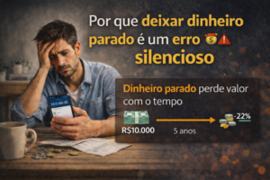 Leia mais sobre o artigo 💸Por que deixar dinheiro parado é um erro silencioso😰