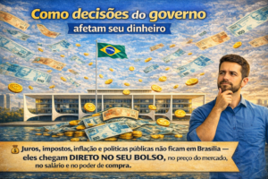 Leia mais sobre o artigo Como decisões do governo afetam seu dinheiro — (Entendendo a macroeconomia sem complicação)